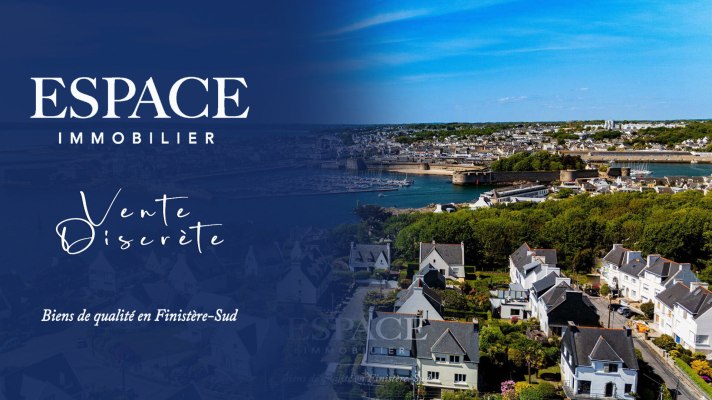 A vendre, à Concarneau, Maison rénovée avec jardin paysagé, à deux pas du bord de mer
